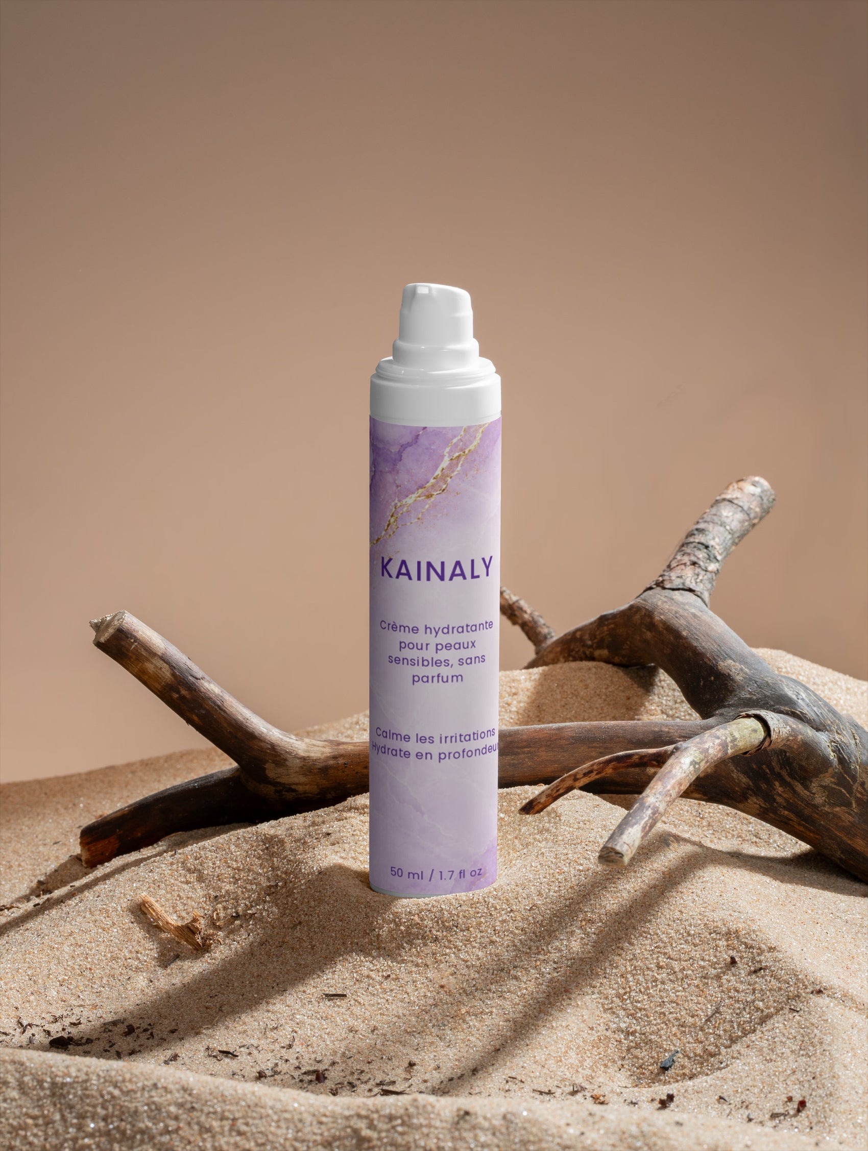 Crème hydratante pour peaux sensibles, sans parfum