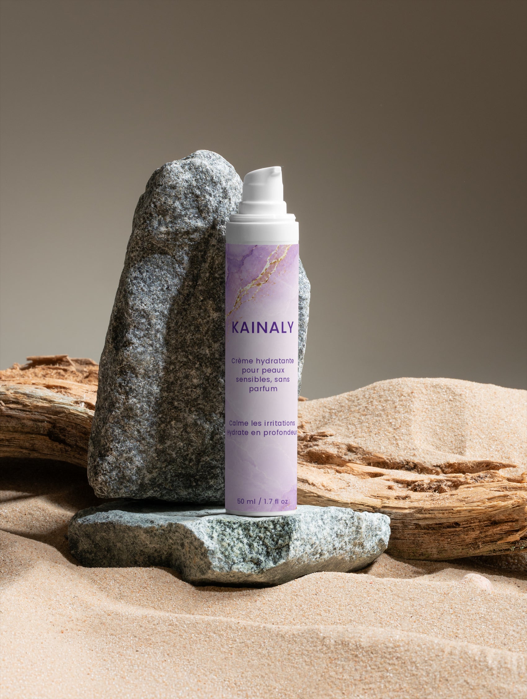 Crème hydratante pour peaux sensibles, sans parfum