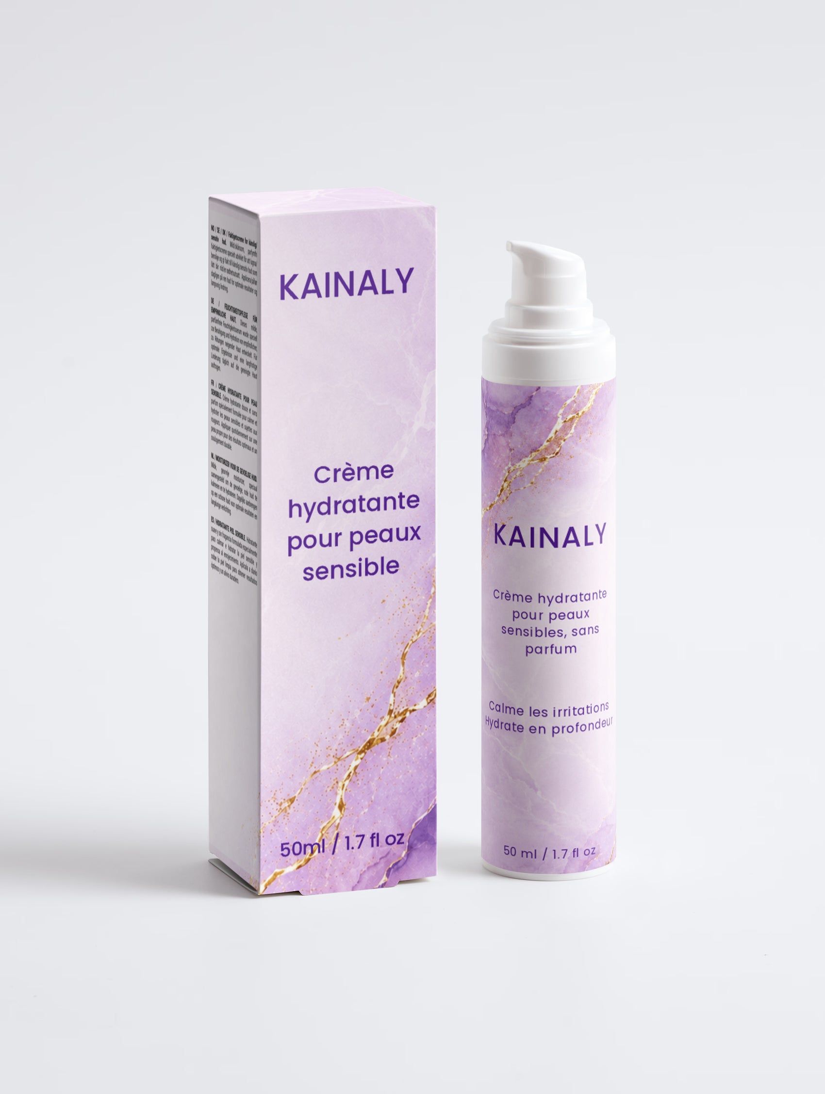 Crème hydratante pour peaux sensibles, sans parfum